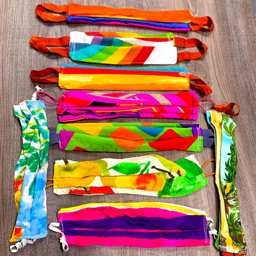 9 handmade face masks